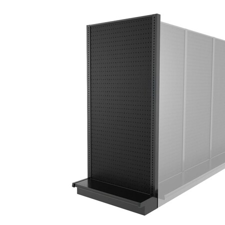 Lozier Shelving End Cap Unit, Black 36W 78H 13D P313S-EC